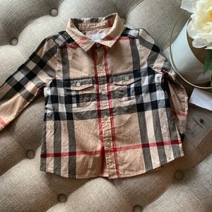 Infant Boy's Button Down Shirt - Burberry